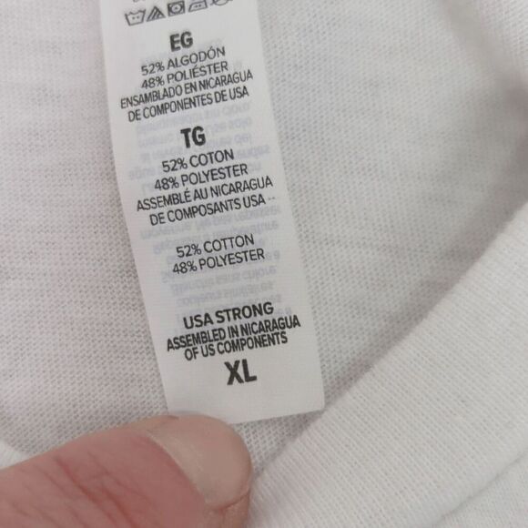 Gildan Men’s XL Mullet Snake in Water White T-Shirt Short Sleeve - Picture 4 of 4